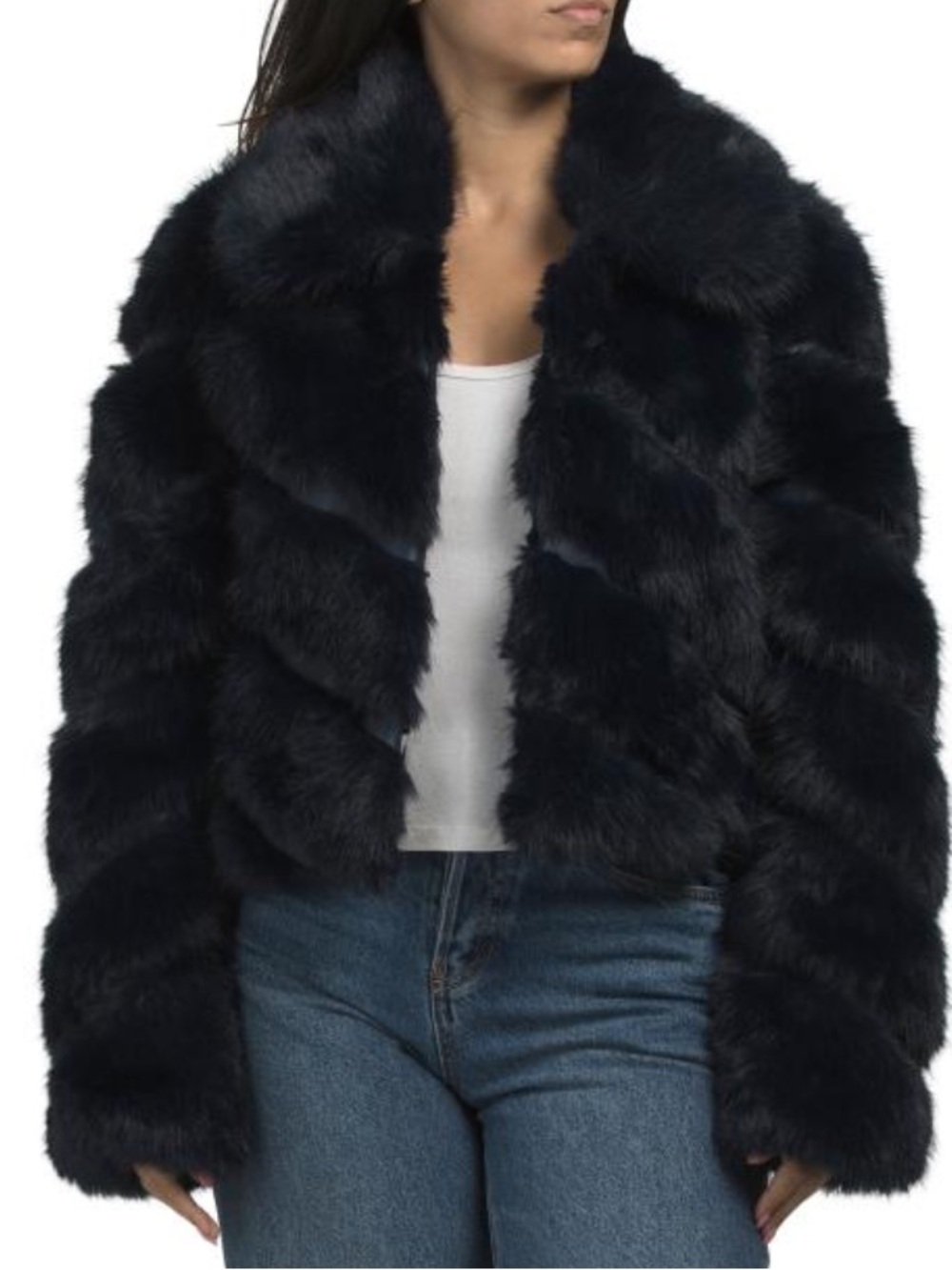 AVEC LES FILLES cropped paneled jacket